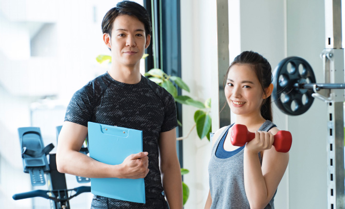 試験をクリアしたトレーナーが指導